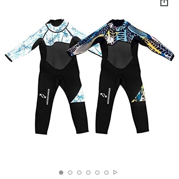 Kids Colorful Patterned Wetsuit - Picture 6 of 7